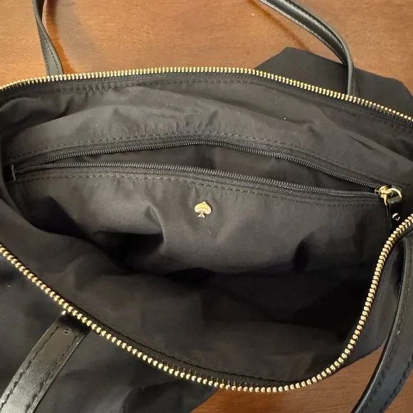 Kate Spade Watson Lane Small/Med Maya Nylon Tote  - Black/gold - Picture 9 of 9